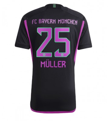 Bayern Munich Thomas Muller #25 Replika Udebanetrøje 2023-24 Kortærmet
